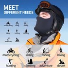 Balaclava Full Face Mask Men Womens Cycling Ski Lycra Warm Neck Black Motor Bike