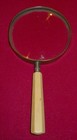 Antique Magnifying Glass Vintage Made In France Celluloid Handle Silver Metal