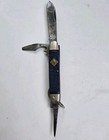 Vtg Camillus Official Bsa Cub Scout Camp Knife Usa Blue Pocketknife Read 