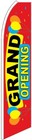 Grand Opening Flutter Flag Tall Curved Advertising Sign Feather Swooper Banner