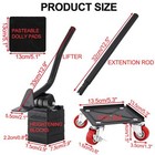 4-pack Furniture Mover Sliders Heavy Duty Moving Dolly 1600 Lbs Capacity