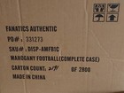Mahogany Football Display Case With Mirror Back   no Logo  Fanatics New Open Box