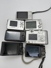 Lot Of 7 Digital Camera Lot Sony Nikon Panasonic Canon Olympus For Parts Repair