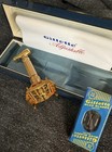 Price Reduced     1960 Gillette Executive Gold Fatboy Razor  f-4  Unused W  Case