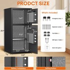 Large Safe  Fingerprint Security Safe Box With Deposit Slot   Metal Storage Box