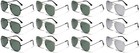 3 Pack Polarized Retro Vintage 80s Pilot Sunglasses Men Women Glasses Bulk Lot