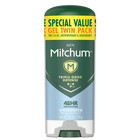 4 Pack  Men Triple Odor Defense Antiperspirant Deodorant Gel Unscented