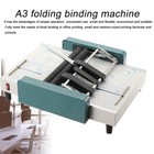 Manual Paper Booklet A3 Binding Folding Machine Staplers Binder Folder Making Us