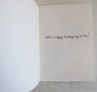 Vintage Norcross Thanksgiving Card Chipmunk Pumpkin House No Envelope