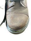 Dr  Martens 1460 Kids Fur Lined  Brown Leather Lace-up Combat Ankle Boots Us 2