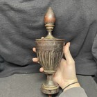 Wooden Finial - Beautiful And Massive  19th Century Walnut Finial Salvaged From