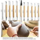 Pottery Clay Sculpting Tool Set Wooden Handle Ceramic Carving Shaping Tool