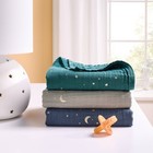 Muslin Swaddle Baby Blanket - Cool Metallic - 3pk  Cotton  47 X 47 Inches