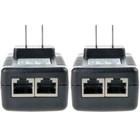 2pcs Poe Injector 24v 1a Wall Plug Ethernet Adapter Ip Phone Camera Power Supply