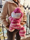 2024 Disney Authentic Cheshire Cat Plush Shoulder Bag Shanghai Disneyland