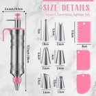 Ziliny 3 Sets Dessert Decorating Syringe Set Cupcake Frosting Filling Injector