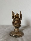 Vtg Ornate Brass Color Metal