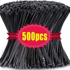 100 Pack Releasable Reusable Zip Ties Nylon Cable Heavy Duty Wire Self Locking