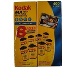 Kodak Max 400 Film 8 Rolls 192 Exposures 35mm Iso 400 27 Expired 3 2007 Sealed
