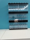 Lego Minifigure Display Case- Holds 16 Figs Black Stackable Hangable