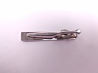     Vintage Mens Swank Mid Century Mcm Neck Tie Clasp Bar Clip Silver Tone Metal
