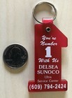 Delsea Carmen s Sunoco Oil Gas Station New Jersey  1 Keychain Key Ring  34060