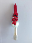 Vintage Finial Tree Topper Blown Glass Snowman Taron 6  New Old Stock
