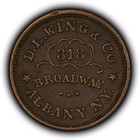 Civil War Token Store Card Union Flour Dl Wing   Co Albany Ny - Sku-z6596