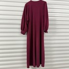 Vintage Vanity Fair Nightgown Women Medium Maroon Soft Comfort Barrel Sleeve