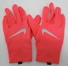 Nike Miler Gloves Running Adult Medium large Dri-fit Bright Crimson silver
