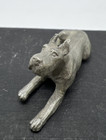 Vintage  Great Dane Pewter Figure Signed And Numbered And Stamped See Photos 