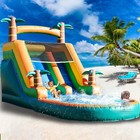 21ft Commercial Pvc Inflatable Water Slide With Pool   Blower For Kids Backyard