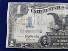      1899  1 Silver Certificate Black Eagle Large Note Date Right Fr 234 Pinholes