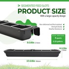 1x Hook Over Goat Trough Hook And Mount Feeder 9 Quart Steel Livestock Feeder