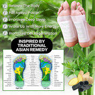 100 Pack Foot Pads  Ginger Bamboo Charcoal Foot Care Kit Patch  Natural Cleansin