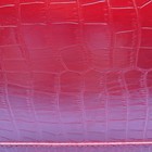 Vtg Macy s Red Croc Embossed Leather Train Case makeup jewelry Travel Organizer