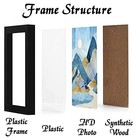 Black Picture Frame Picture Frame For Photo Poster 12x16 Black  pack Of 1 