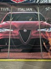 Large Alfa Romeo Giulia Dealer Banner Rare  3 Piece - 59  37 Excellent Condition 