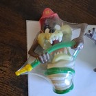Goebel Looney Tunes Taz Tasmanian Devil Christmas Hanging Ornaments Lot 2 Mint