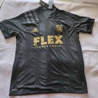 Adidas 20 21 Lafc Authentic Black Home Soccer Jersey Sz Large  1 Reilly
