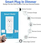 Smart Outlet Plug In Dimmer Switch With Remote Voice Control Work With Alexa
