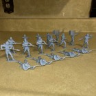 Marx Original 60mm Toy Soldiers 1963 Civil War Yankees Lot Of 17 Light Blue