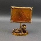 St  John Safari Collection Lion Gold Tone Swarovski Picture Photo Frame 5x4 Read