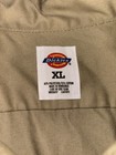 Dickies Men   s Xl Khaki Short Sleeve Work Shirt Poly cotton