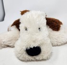 Jellycat Truffles Sheep Dog Pillow Retired Medium White Brown Plush London 14x9 