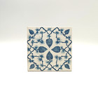 Victorian Transfer-print Blue   White Tile Pine Cone Design By Marsden C1891 Ae2