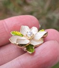 Vintage Style Magnolia Flower Magnetic Brooch Pin  Magnolia Jewelry Gift 