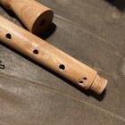 Vintage Gill Made In Germany Wooden Flute Over 18  Long