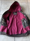 Carhartt Coat Women s L 12-14 Winter Camo Realtree Hooded Pink Quilt Lined Thick