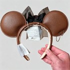 Authentic Disney 2024 Pirates Of The Caribbean Brown Minnie Mouse Ears Headband